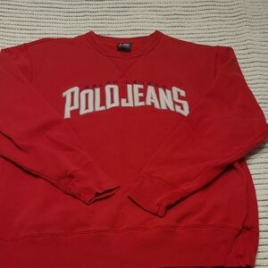 Ralph Lauren Polo Jeans Red Crewneck Sweater